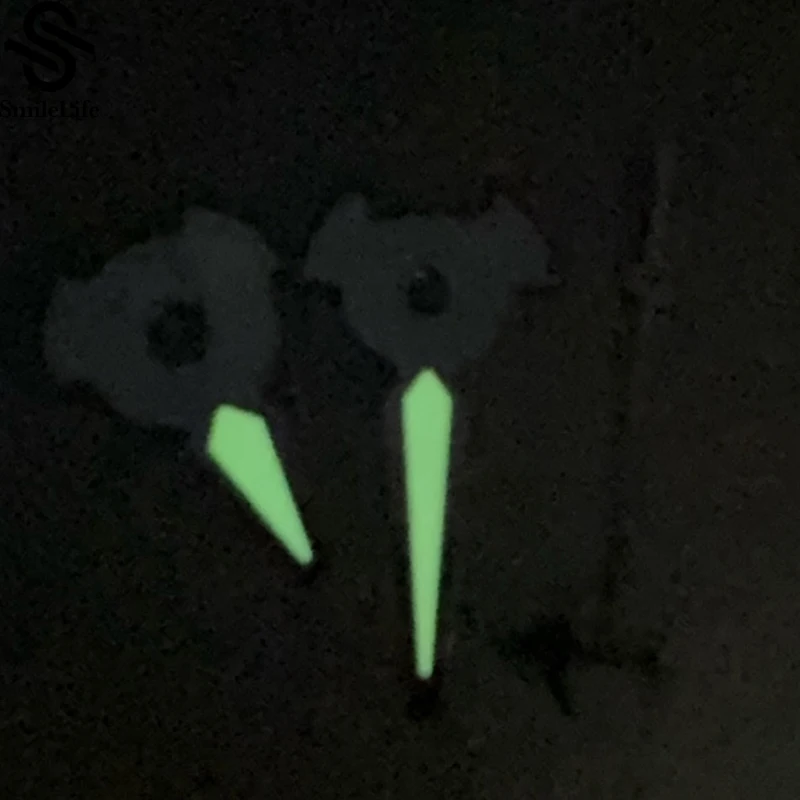 SmileLife NH35 черная модель часов в виде самолета, зеленые светящиеся стрелки, подходят для NH35/NH36/4R/7S, механические аксессуары для часов