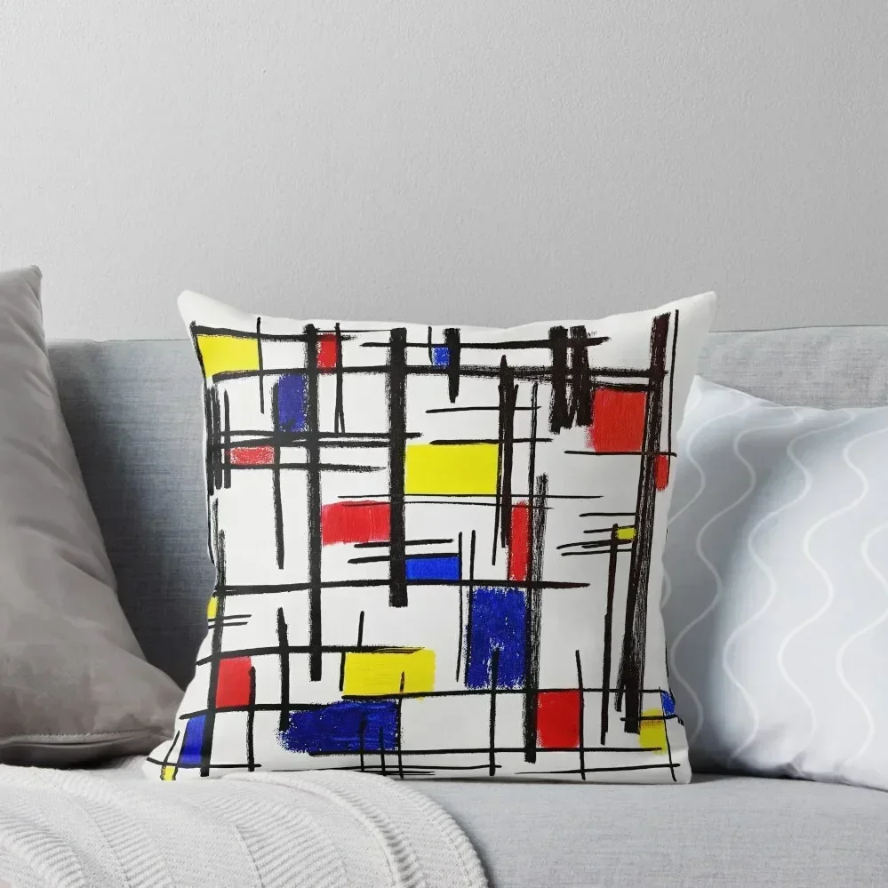 

Mondrian Minimalist De Stijl Modern Art  epitomegirl Throw Pillow Custom Cushion luxury decor Anime Custom Cushion Photo pillow