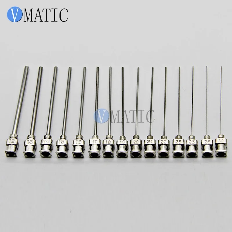 Free Shipping High Precision All Metal Tips Tube Length 75mm Blunt Stainless Steel 12Pcs Dispensing Syringe Needle Tips