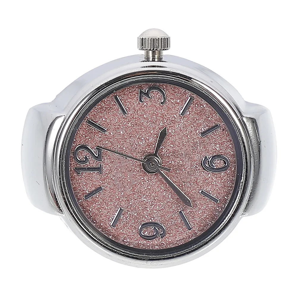 

Finger Ring Watch Zinc Alloy Quartz Movement Digital Numerals Display Comfortable Lightweight Fashion Ring Watch for Daily Party