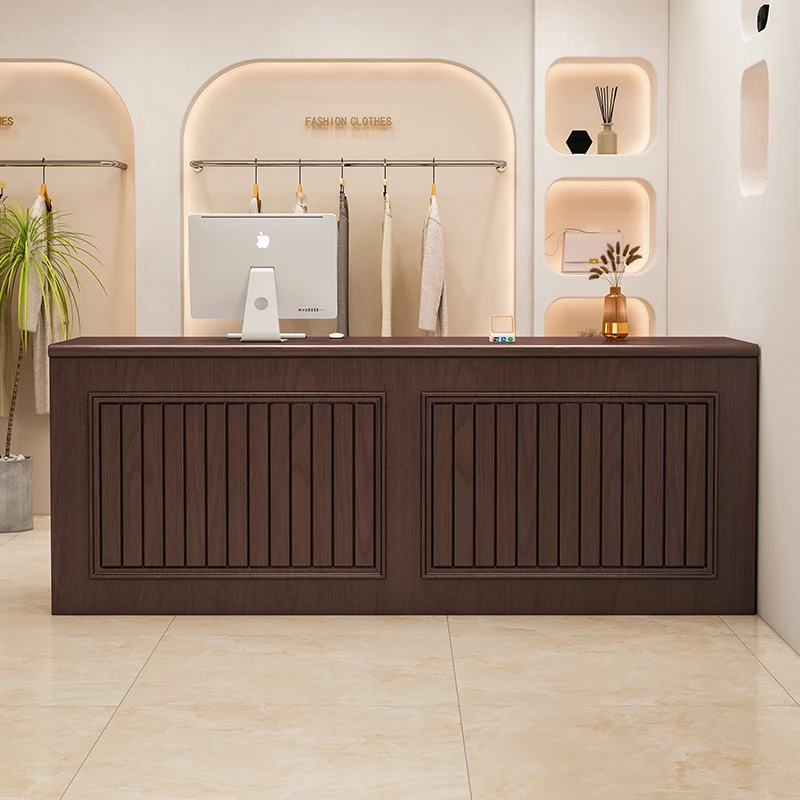 

Beauty Display Reception Desks Luxury Modern Home Stands Reception Desks White Nail Church Organizers Mostrador Hotel Furniture