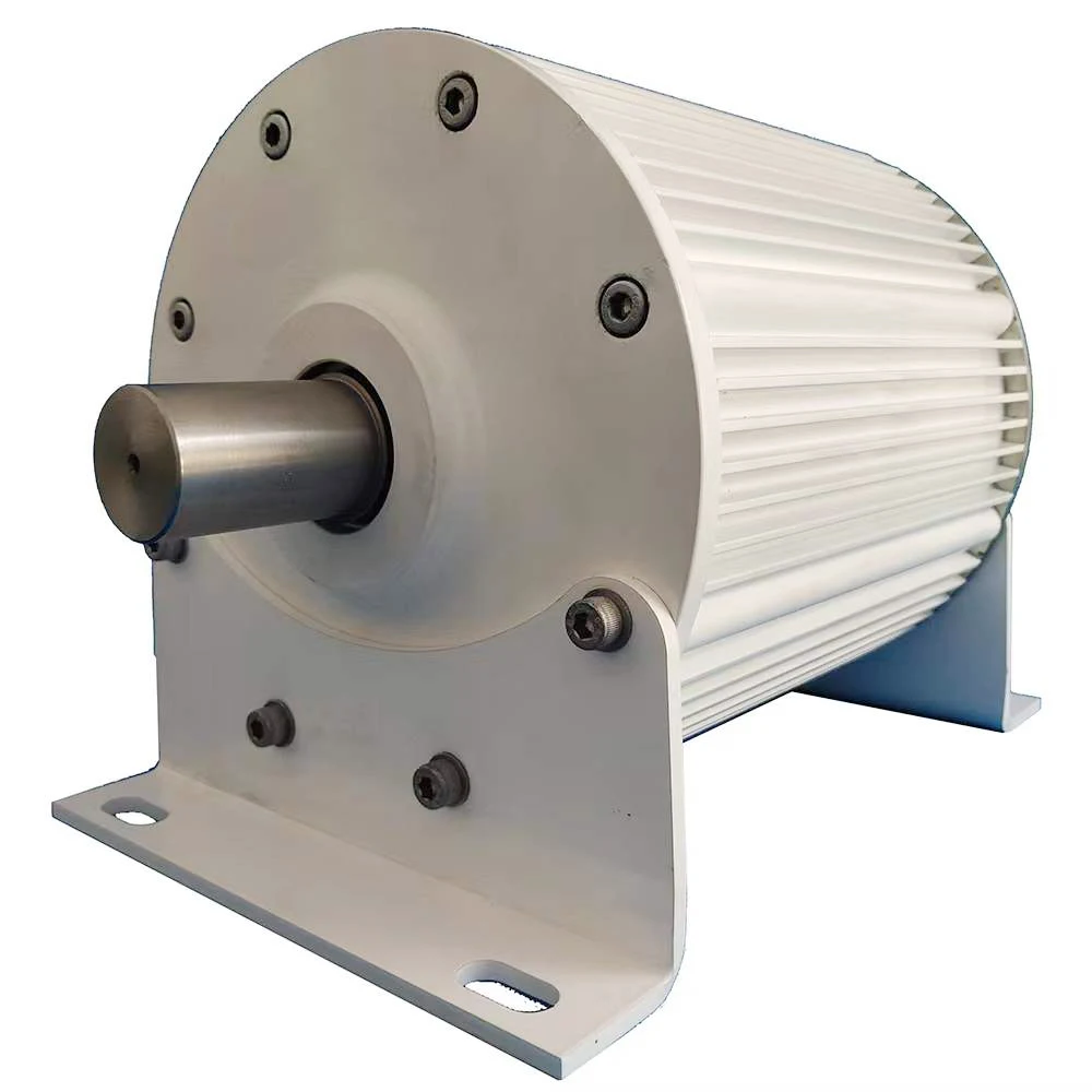 5KW 10KW Low Speed Permanent Magnet Generator 3KW 24V 48V 96V 120V 220V 380V 3 Phase AC Alternators Energy Dynamo With Converter