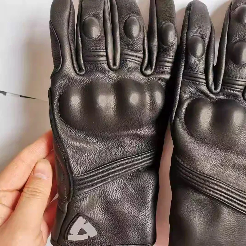 

Men's Cycling REVIT PRO pure leather touch screen anti slip gloves
