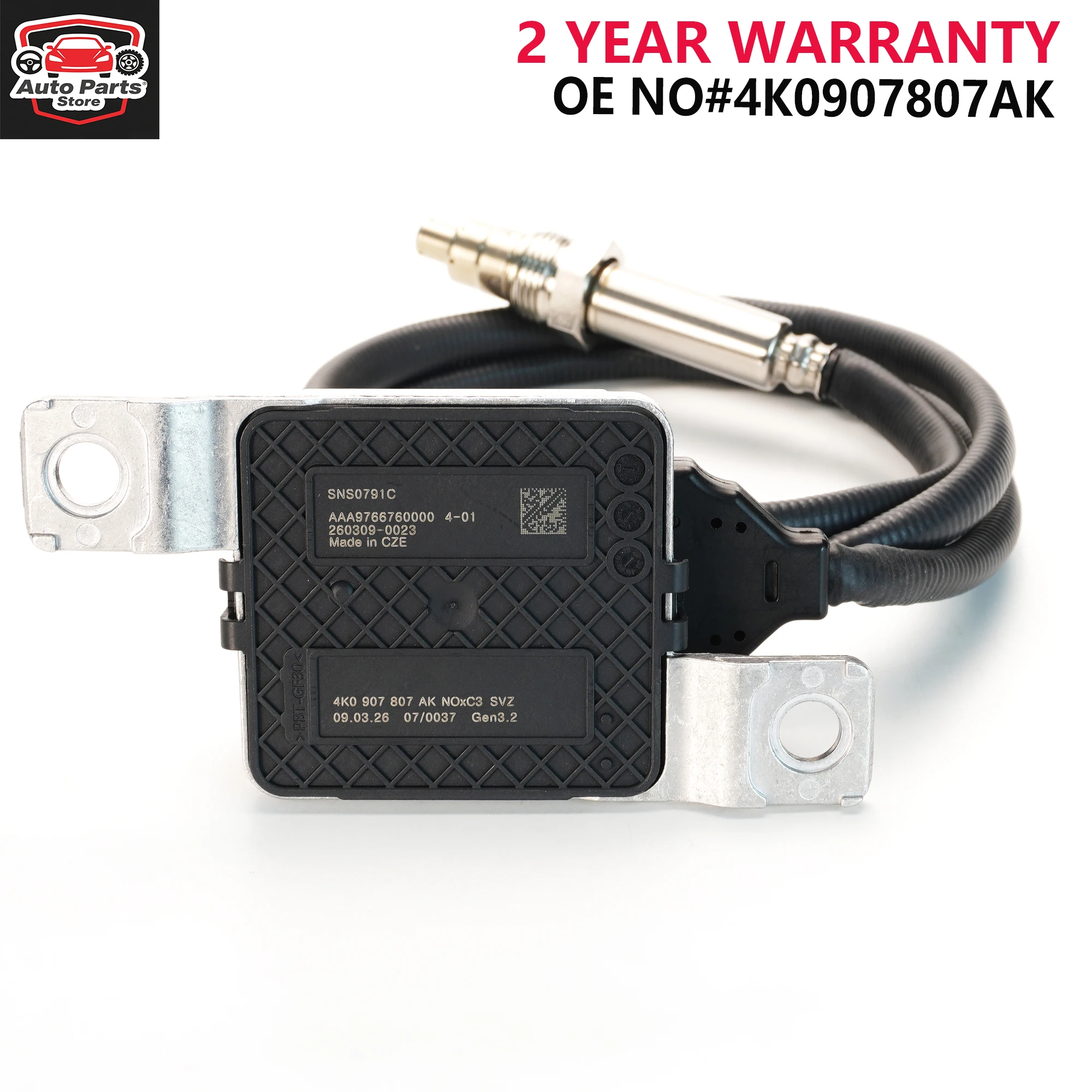 

4K0907807AK SNS0791C High Performance Nitrogen Oxide Sensor For Audi Diesel Engine Exhaust Repair Parts