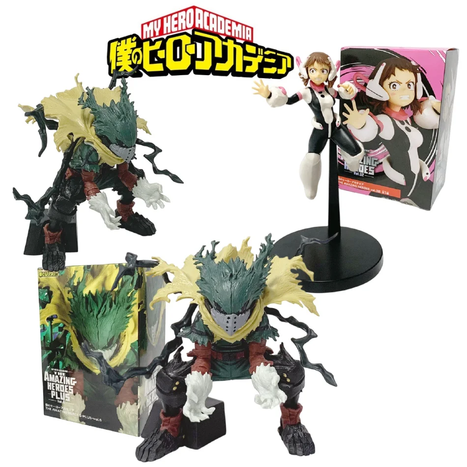 My Hero Academia Anime Peripheral Figure OCHACO URARAKA Midoriya Izuku Statue Room Ornaments Pvc18cm Model Toy Christmas Gifts