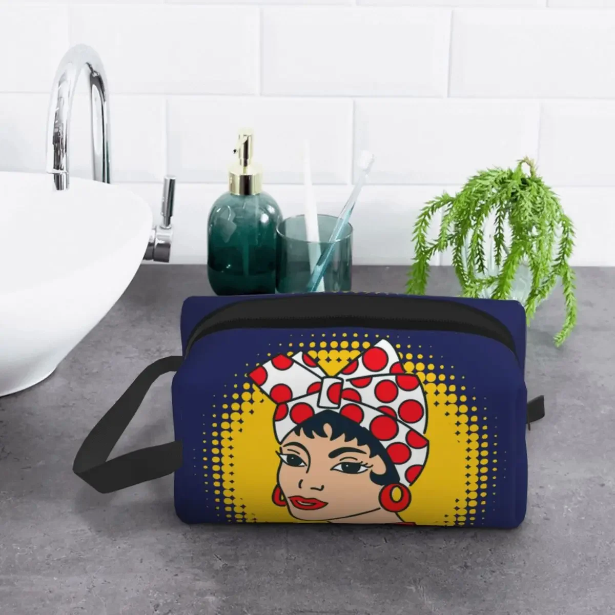 Venezuela Arepa I Eat Arepas Traditional Food 7 Stars Makeup Bag Travel Cosmetic Organizer Kawaii VZLA Storage Toiletry Bags