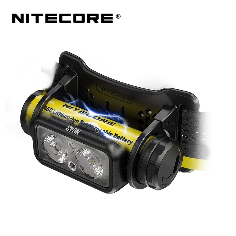 NITECORE NU43 1400 Lumens Lightweight USB-C Rechargeable Headlamp Built-in 3400mAh Li-ion Battery