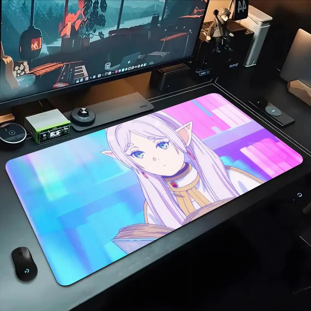 

frieren Mouse Pad 500X1000 mm Large Gaming Mousepad Gamer XL Rubber Otaku Keyboard Pad Laptop Desk Mat