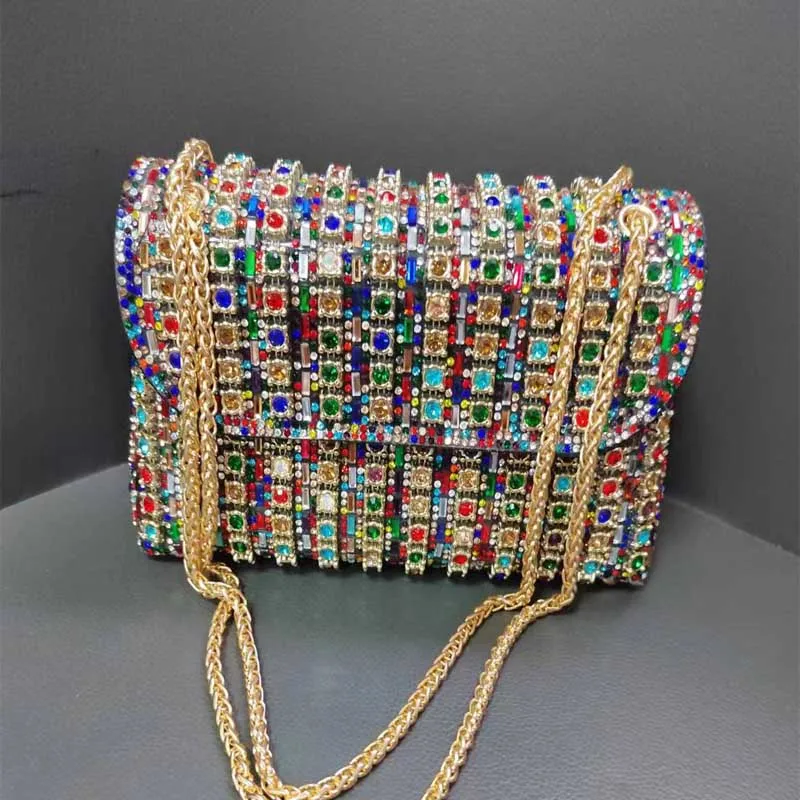 2024 Luxury  Chain Crossbody Bag Diomand Purse Well Made Evening Party Bags Bolsas For Women