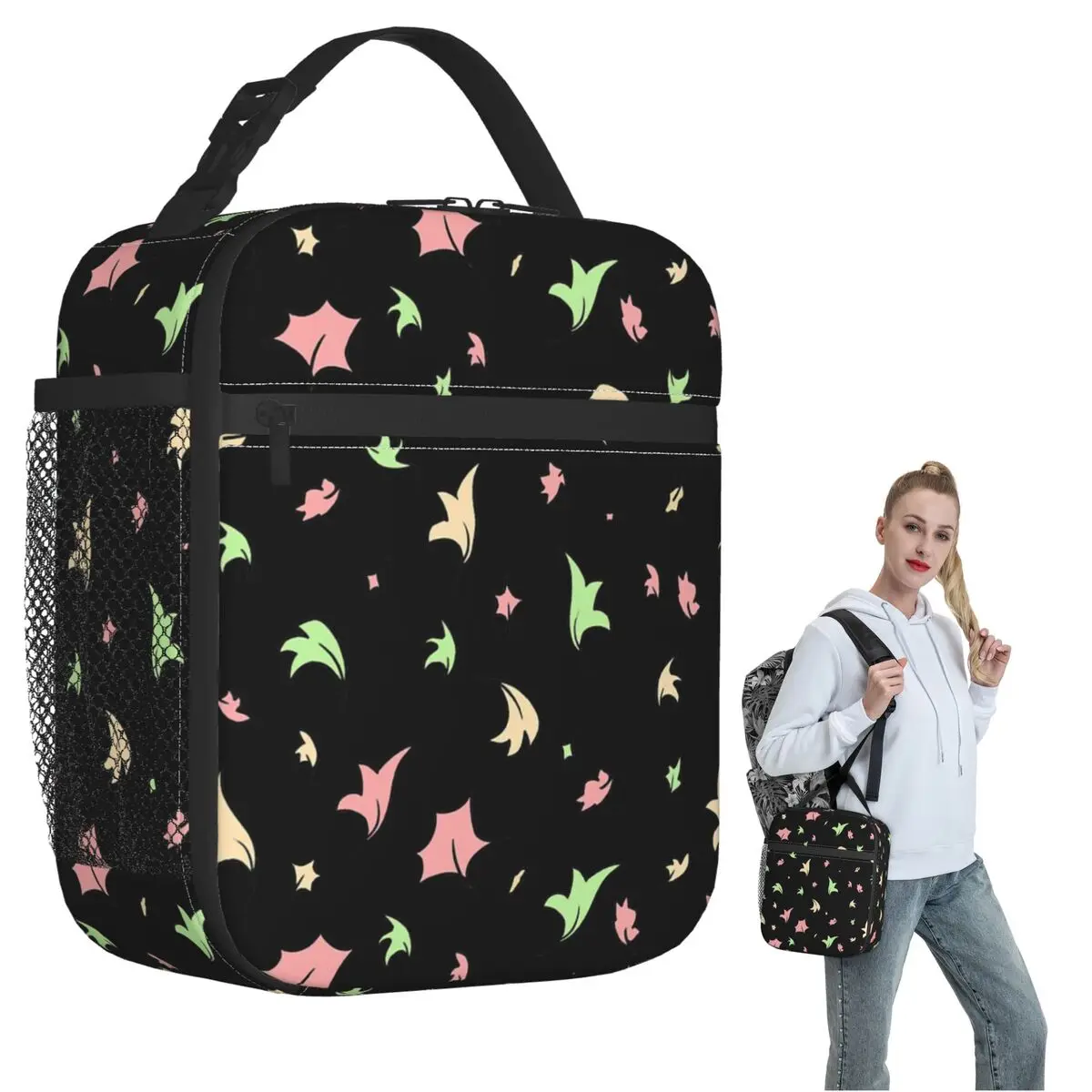 Heartstopper Leaves - Repeating Insulated Lunch Bag for Women Children Leakproof Food Boxes Thermal Lunch Box Tote
