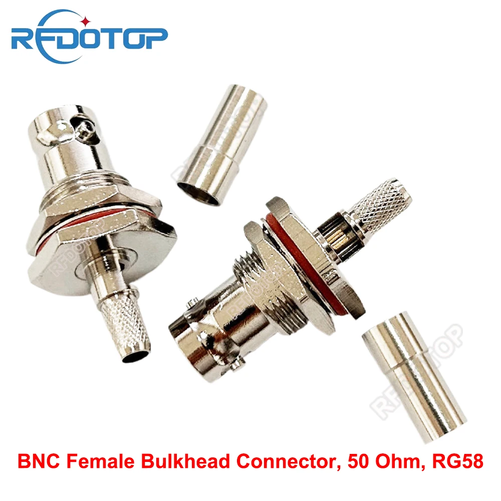 

10PCS Q9 BNC Female Jack Waterproof RF Coaxial Connector RG58 Cable Wifi Radio Antenna Bulkhead Q9 BNC-K Connector