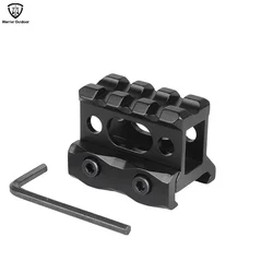 Alumínio Alloy Scope Riser Mount, Picatinny Rail, 1 