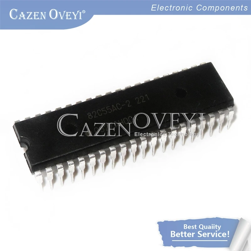 1-5pcs Z84C0008PEC D82C55AC-2 W78E058DDG Z84C0020PEC AT89C52-24PI KC8279P M81C55-5 MC6809P UPD71055C-10 Z0842004PSC DIP-40