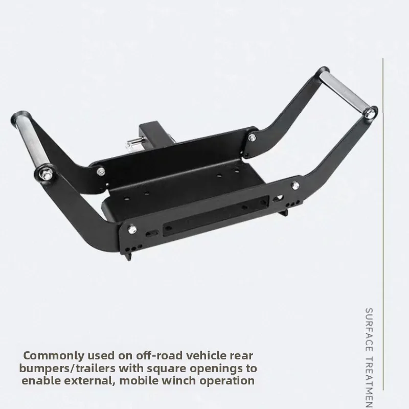 Foldable Cradle Winch Mounting Plate Off-Road Vehicle Trailer Modified Parts External Bracket Hanging Device Receiver
