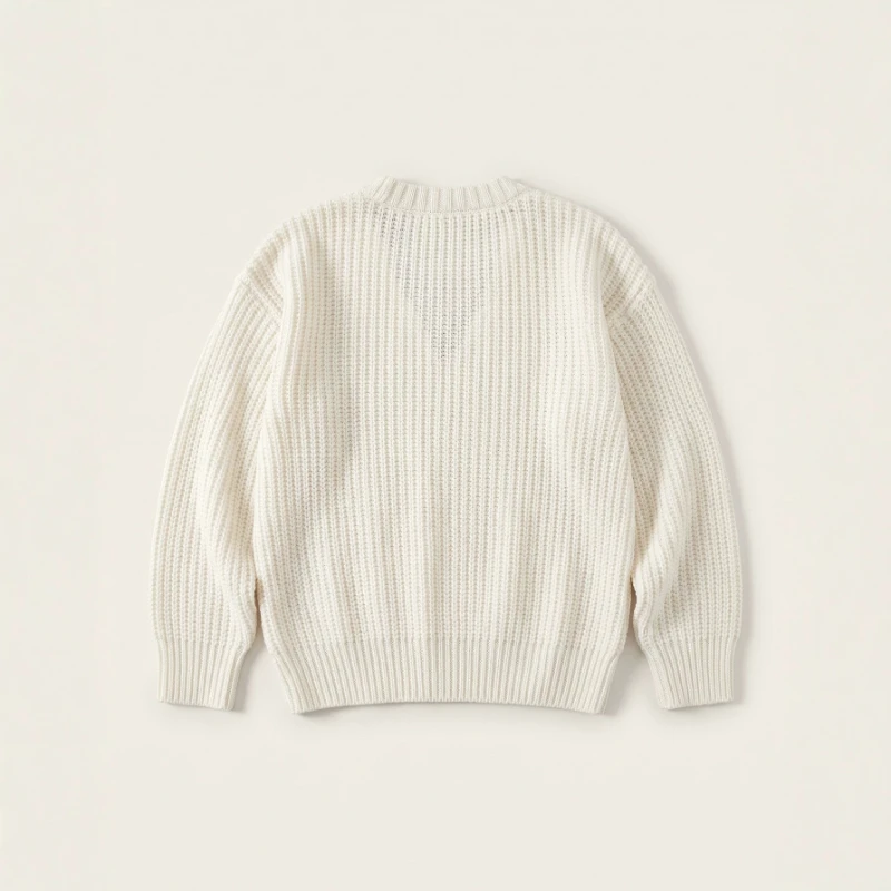 2026 Children's Sweet Hot Selling New Autumn and Winter Thick Warm Three-dimensional Hook Flower Decorative Sweater