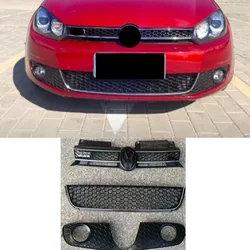 4pcs Front bumper honeycomb grill kit For Volkswagen Golf MK6
