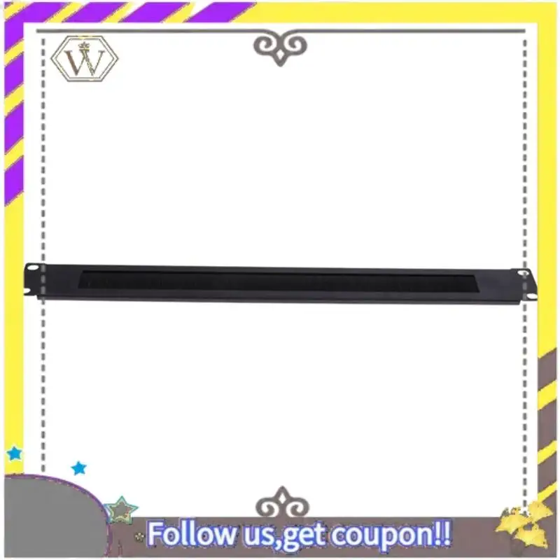 

AU33-4Pcs 1U 19-дюймовый Стойка для крепления Заглушка для монтажа в стойку Пустая сетевая панель с щеткой Серверный шкаф Управление кабелем