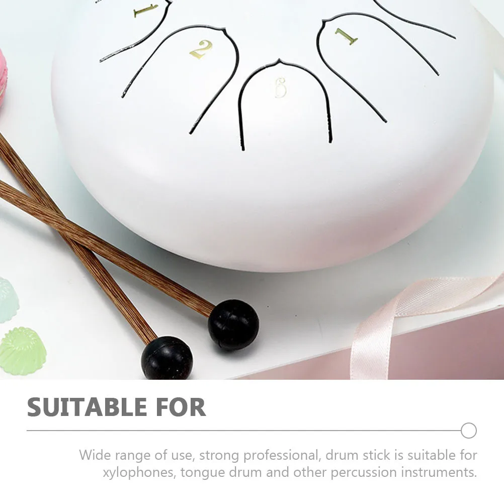 

3Pairs Ethereal Drum Drumstick Professional Durable Percussion Accessory Suitable Tongue Xylophone Practice Drum Mallet