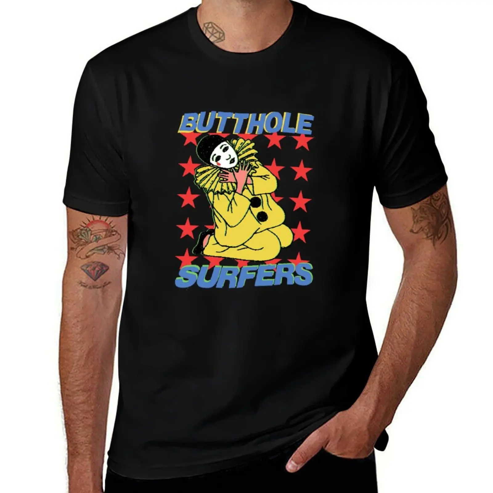 

90s Butthole. Surferzs fanart T-Shirt oversizeds summer 2025 valentines clothes vintage t shirt men