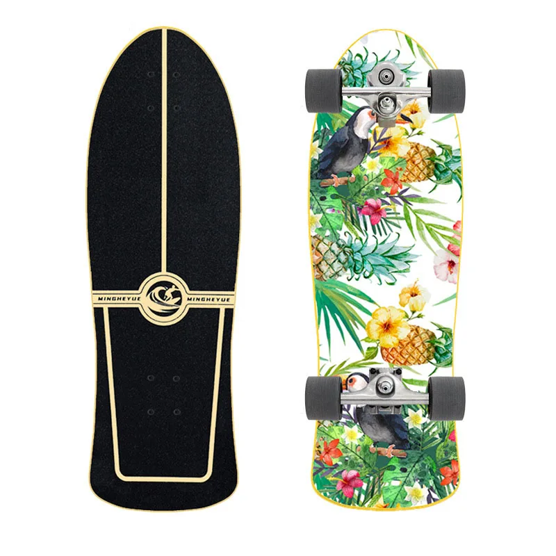 Surf Skate Board, Longboard, Land Pumping Skateboard, Complete Ready to Ride, Outdoor Sport Board, 32