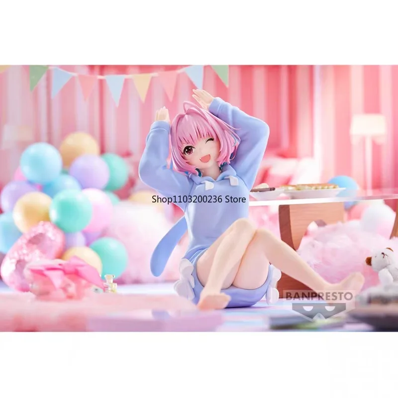 BANDAI Originele DE IDOLM@STER Assepoester Meisje Yumemi Riamu Relax Tijd Action Figure Eindproduct Model Speelgoed