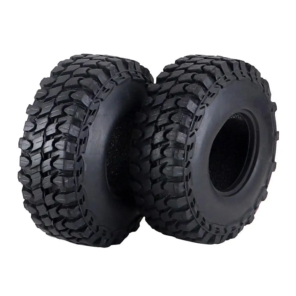 Ajrc 4pcs pneumatici per ruote in gomma da 1.0 pollici per Axial Scx24 Wrangler Gladiator 1/18 Traxxas Trx4m Bronco Rc Crawler parti del modello di