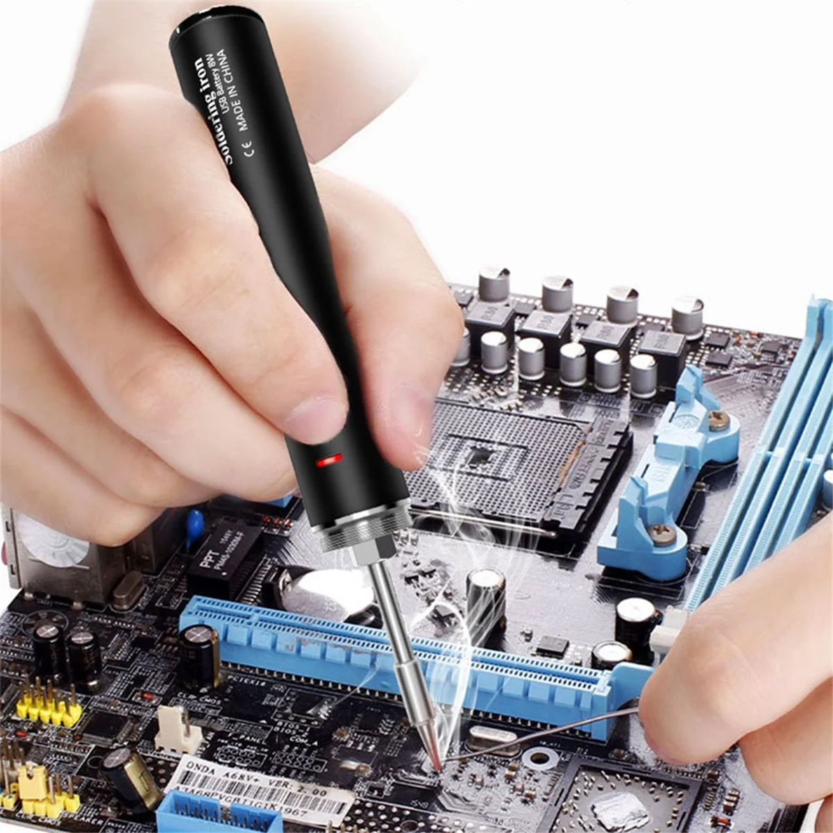 AS97 Usb Soldering Iron Charging Usb Electric Soldering Iron 18650 Lithium Battery Third Gear Working Temperature Switching