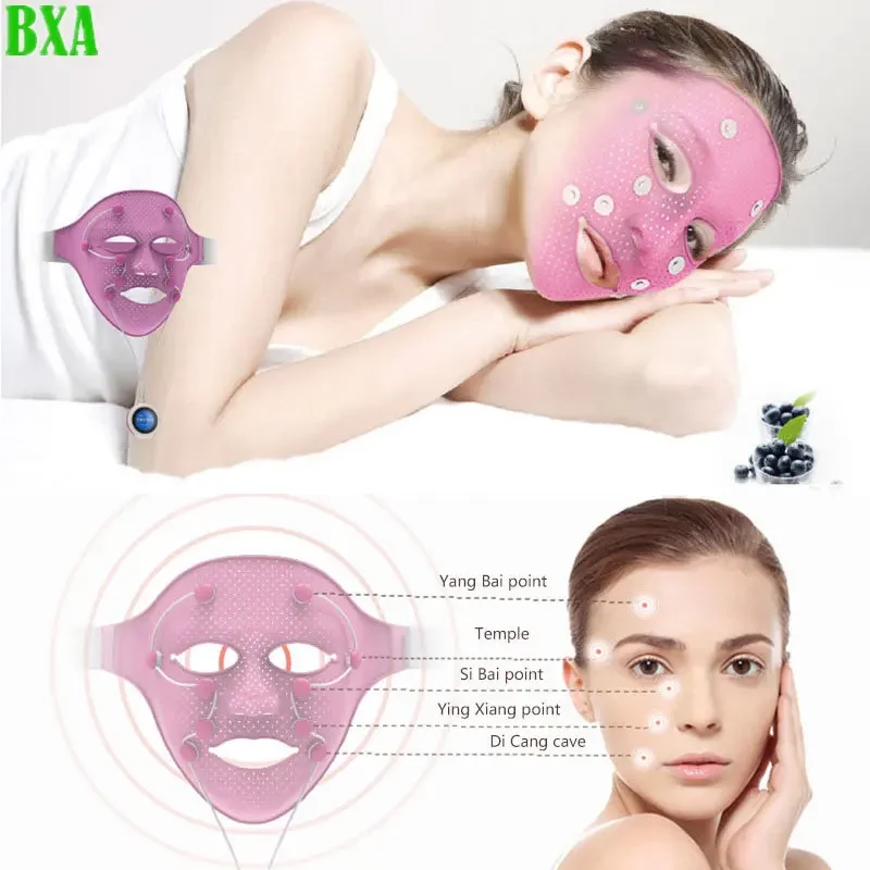 EMS Trillingen Schoonheid Massager Facial SPA Gezichtsmasker Kin Wang Lift Up Afslankmachine Anti-rimpel Magneet Massage Masker