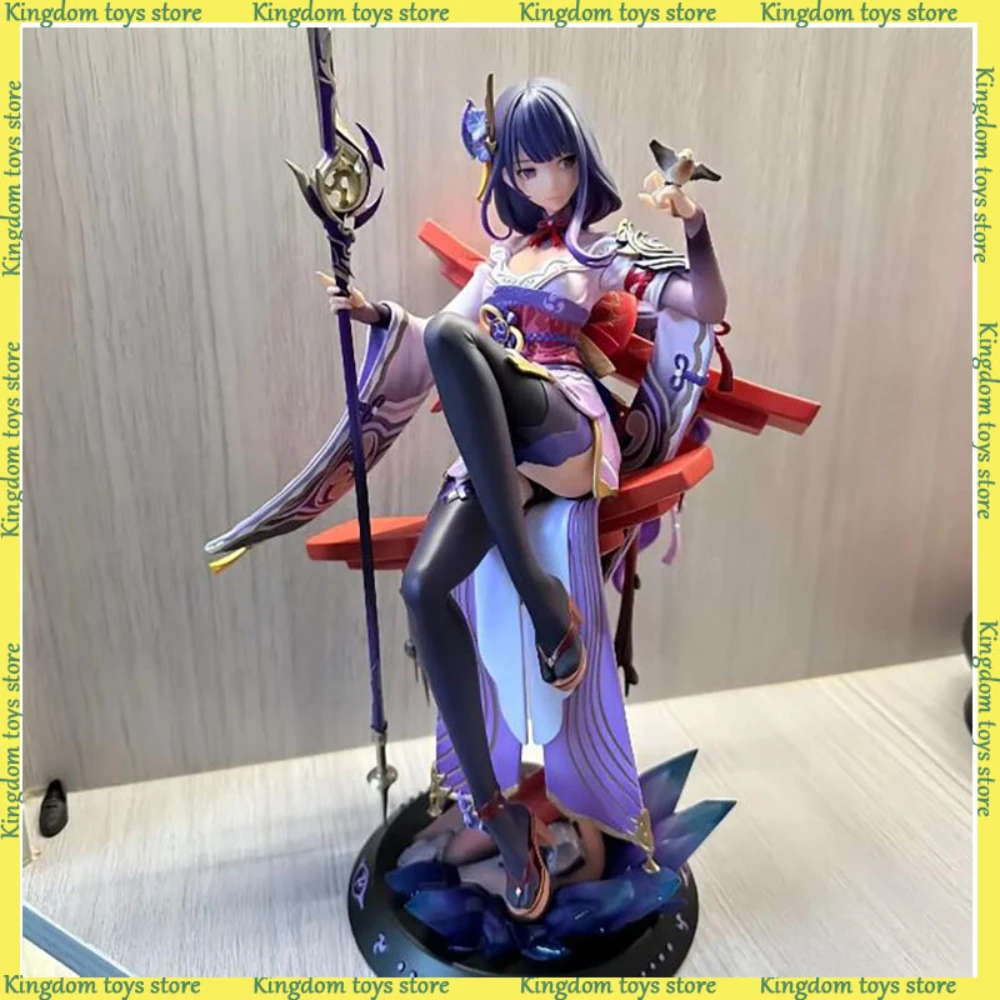 

36CM Raiden Shogun Figures Game Genshin Impact Figure Sexy Girl Beelzebul Figurine Sitting Posture Collection Statue Toys Gifts