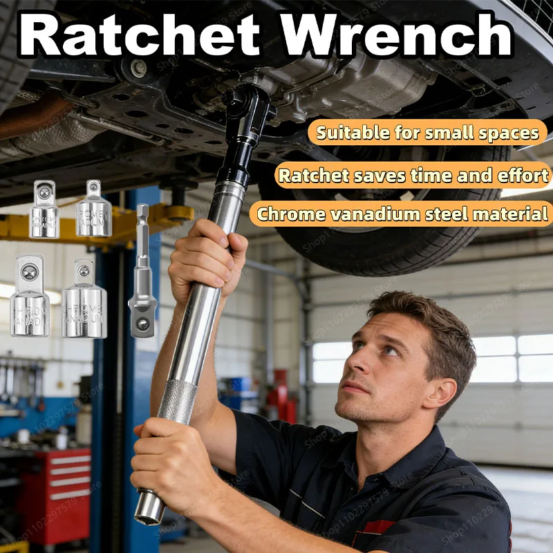 ラチェットレンチ高トルク車修理ツール前進および後進レンチ1-2手動自動修理ツール狭いスペースに適しています