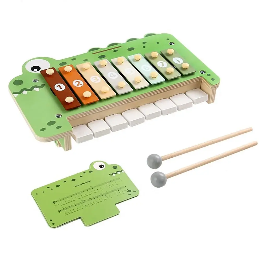 Piano musical de plástico montessori, teclado de som xilofone, educação precoce, instrumento musical portátil, brinquedos, iluminação musical