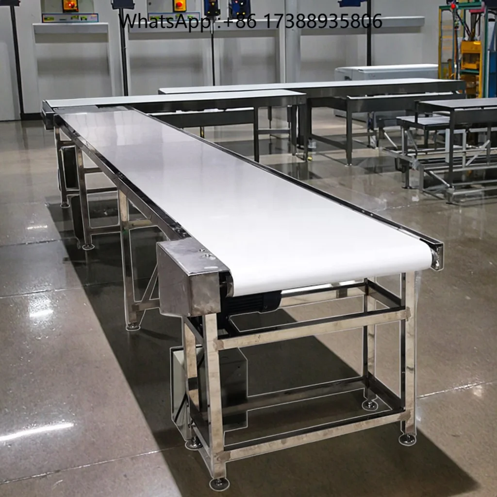 Xinshen CE Stainless Steel Frame Conveyor Belt Food Safe White PU Food Conveyor Belt Affordable 5m Retail Industry for Shop Home