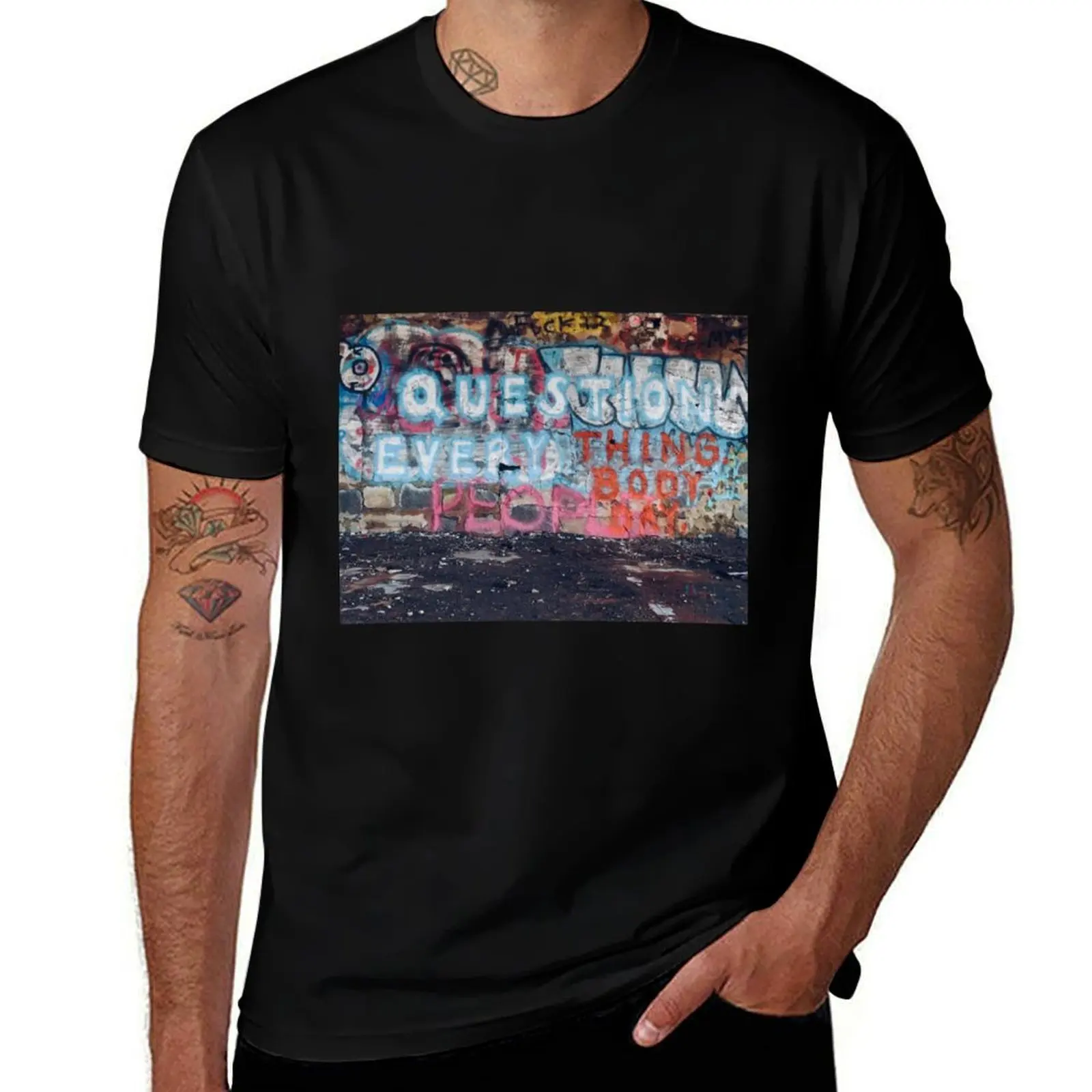 questionable T-Shirt Classic Print Short Sleeve Shirt