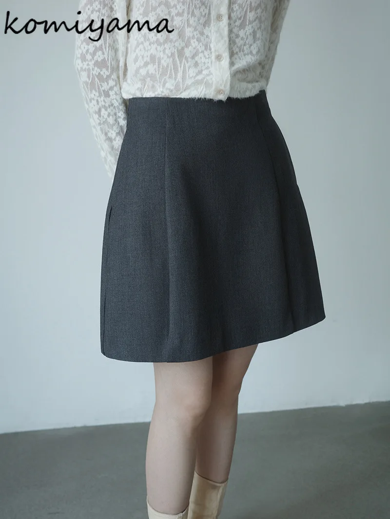 

Autumn 2025 High Waist A-line Skirt Japanese Fashion Casual Faldas Mujer Loose Simple Skirts Womens Office Lady Jupe Femme