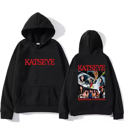 KATSEYE The Beautiful Chaos fashion Hoodie Men Women's new Autumn Winter streetwear vintage clothes Fleece Long sleeve pullovers
