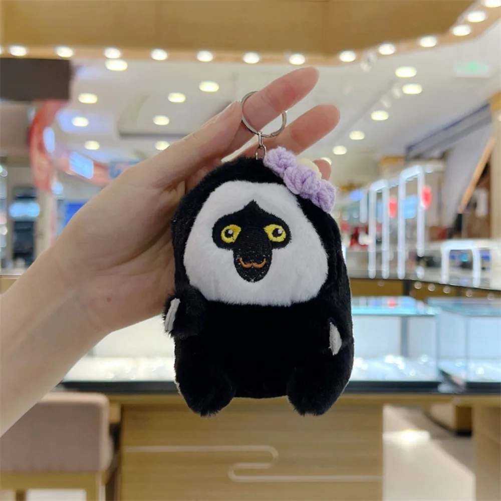 سلسلة مفاتيح قرد كرتونية إبداعية ، حلقات مفاتيح رائعة ، لعبة دمية ناعمة من القطيفة ، ديكور لطيف ، قلادة حقيبة ظهر