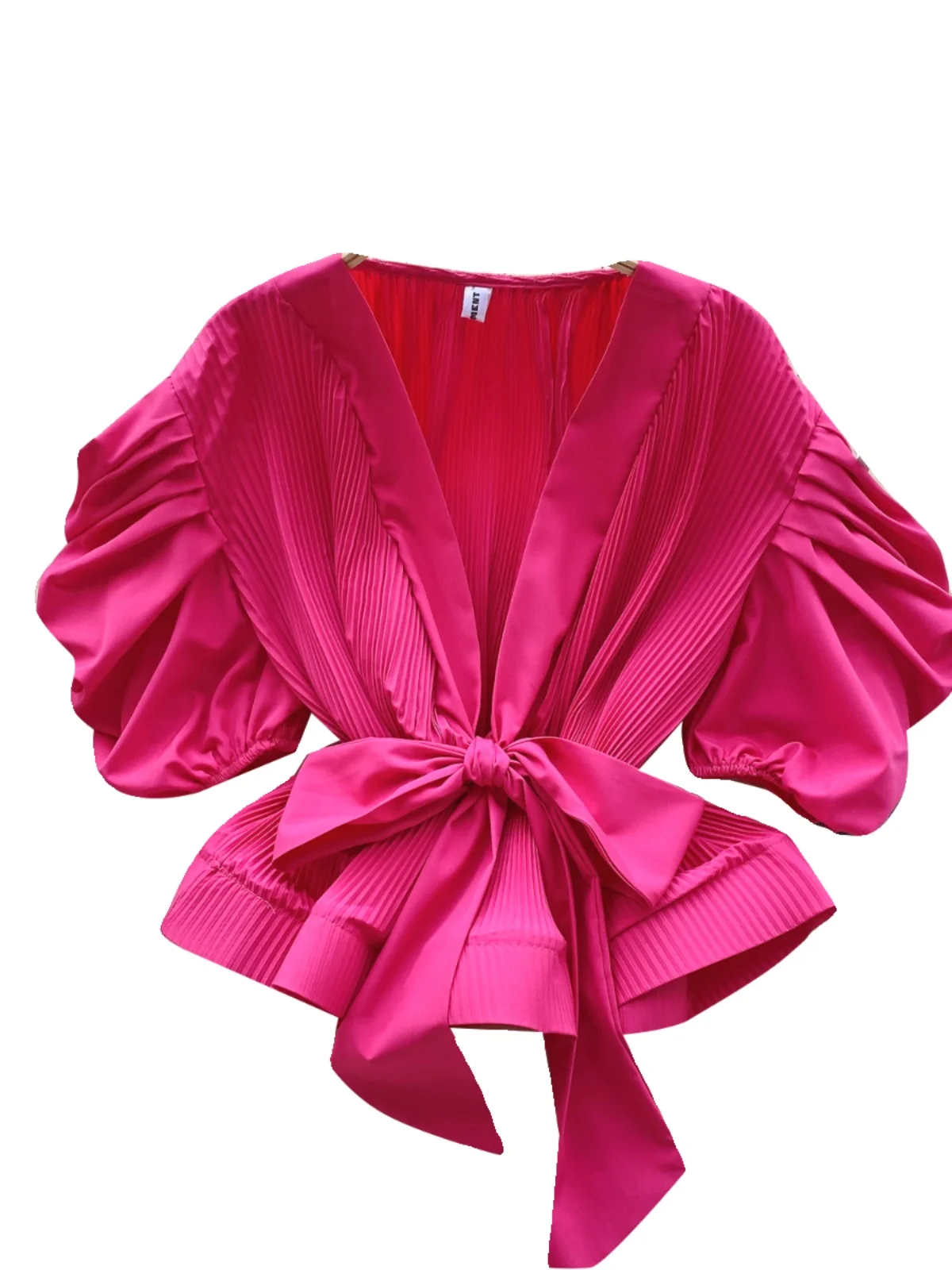 Hong Kong Sle Bubble da donna Sve irt Cintura in vita di lusso Primavera Autunno Top Faion Pendolarismo Loose Fit ort Sve