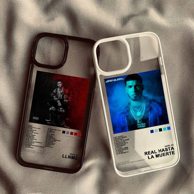 A-Anuel AA Rappers Phone Case for IPhone 15 14 13 12 11 X XR XS XSMAX 8 7 Plus Mini Pro Max Shockproof Bumper Phone Cover