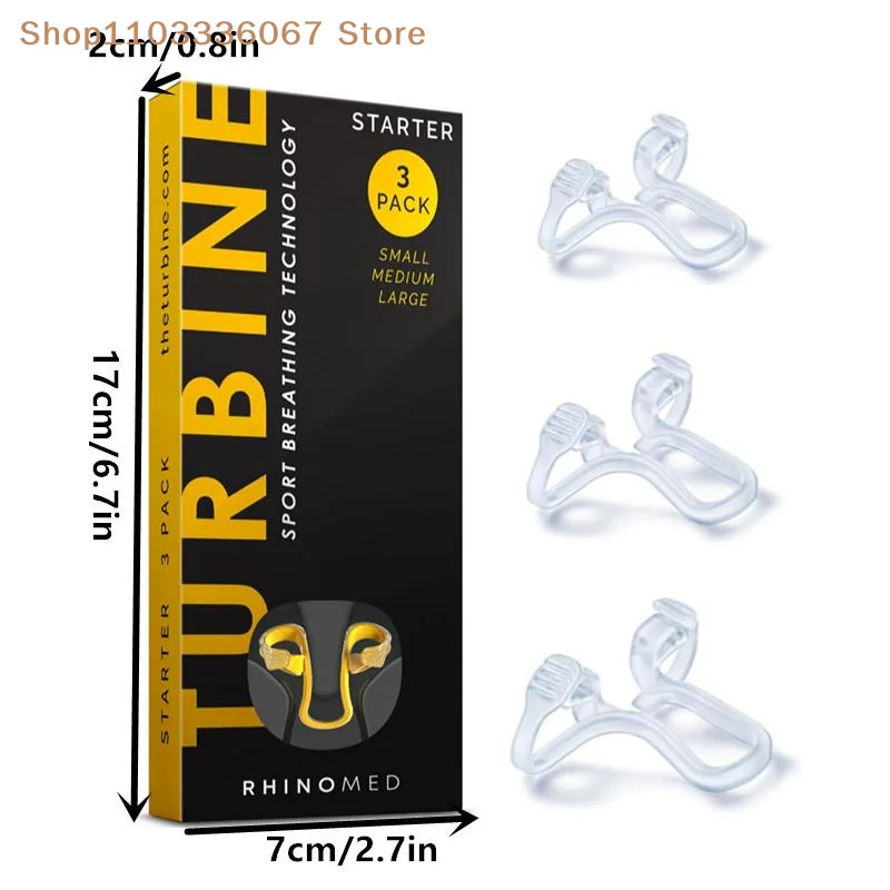 【HLS】【HB】3 Sizes Silicone Anti Snoring Nose Clip Elastic Nasal Dilator For Better Sleep Improved Airflow Travel Home Use Comfort