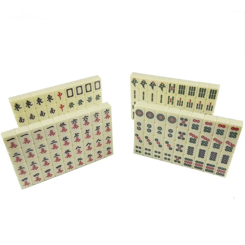 

Board Game Mini Mahjong Portable Environmental Protection Melamine Mahjong Set Table Game Travel Mahjong Games 22*15*12mm