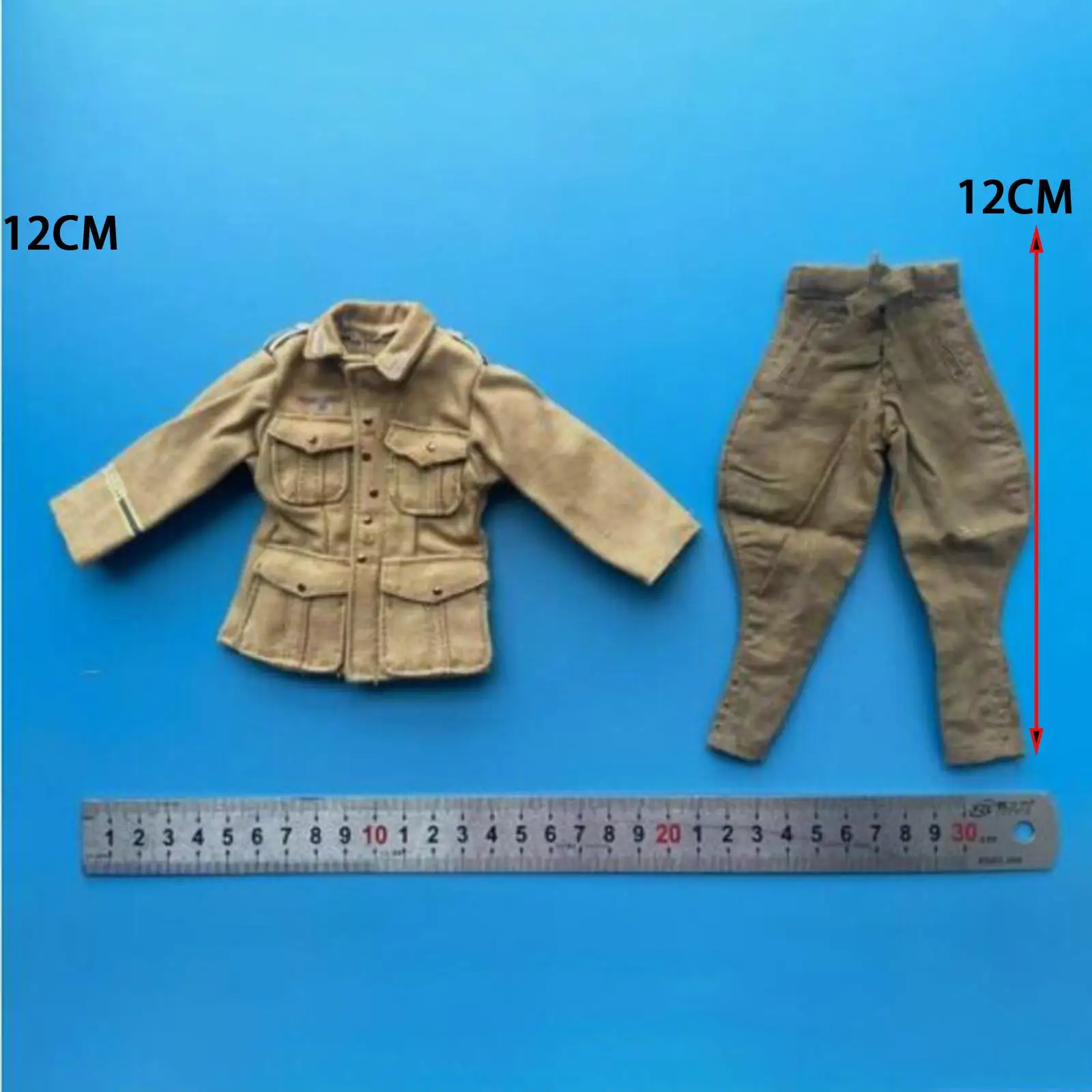 Tenues de veste et pantalon de soldat, accessoires de figurines à beurre, 12 po, 1/6