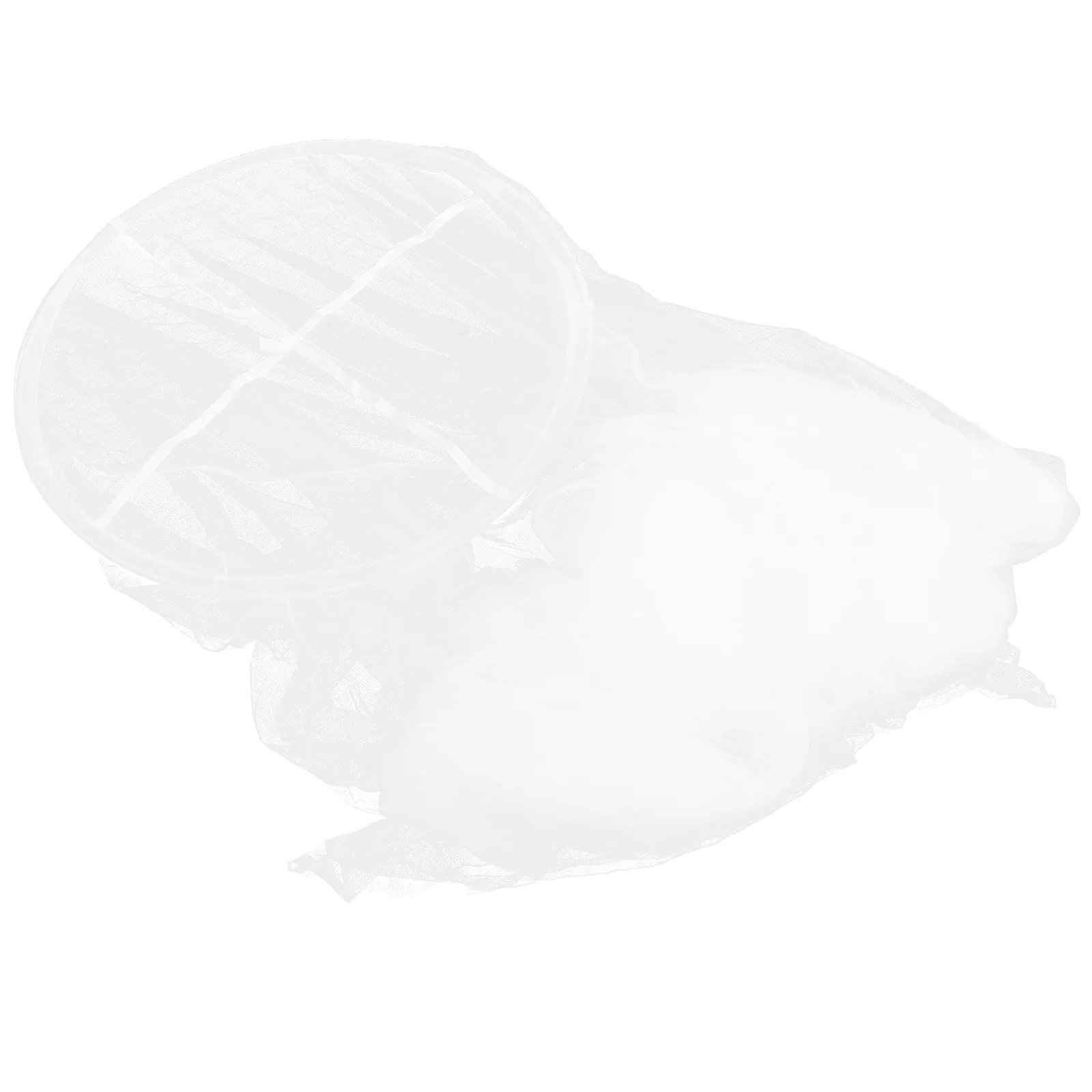 Durable Baby Toddler Bed Crib Canopy Netting (White)