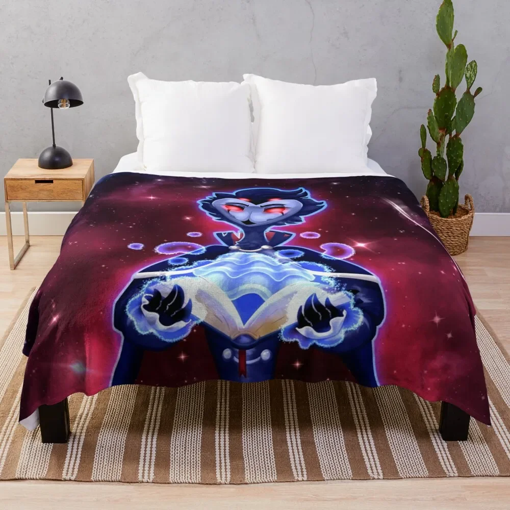 

Helluva Boss Stolas Throw Blanket Blankets For Bed Bed Hairy Weighted Blankets