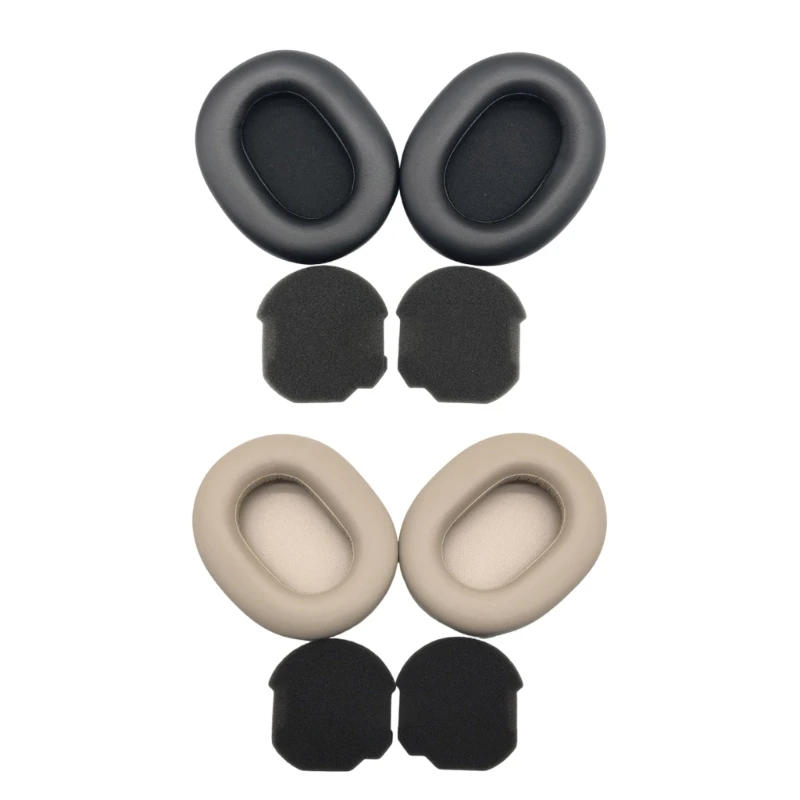 Protective Earphone Covers Earpads for WH-1000XM5 WH1000XM5 Soft Protein Headsets Earmuffs for Noise Isolation 2Pieces