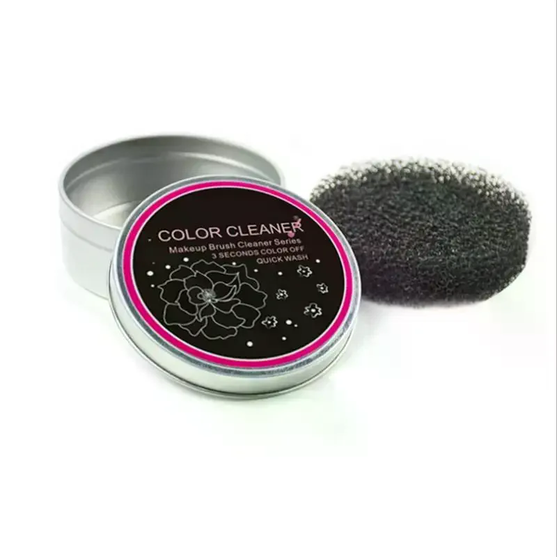 1/2Pcs Cosmetic Brush Drying Wash Eyeshadow Color Removal Portable Cleaning Case Makeup Brush Cleaner Sponges