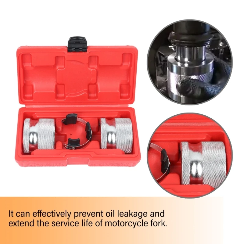 Universally Motorcycle Fork Seal Driver Kit 35/36 40/41 42/43 45/46 47/48 49/50mm Fork Seal Installer Driver Tool