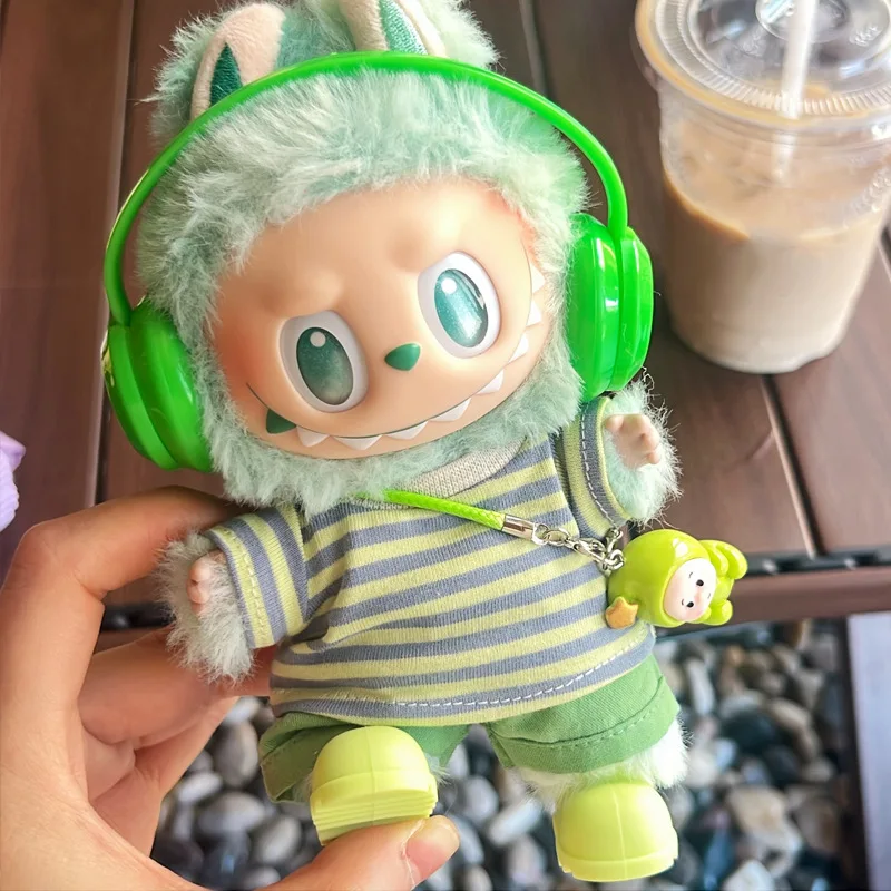 

Labubu Doll Clothes - Sporty Tennis Outfit Set | Colorful T-Shirt for 1-3 Gen 17cm Sitting Party Vinyl Dolls Labubu Accessories