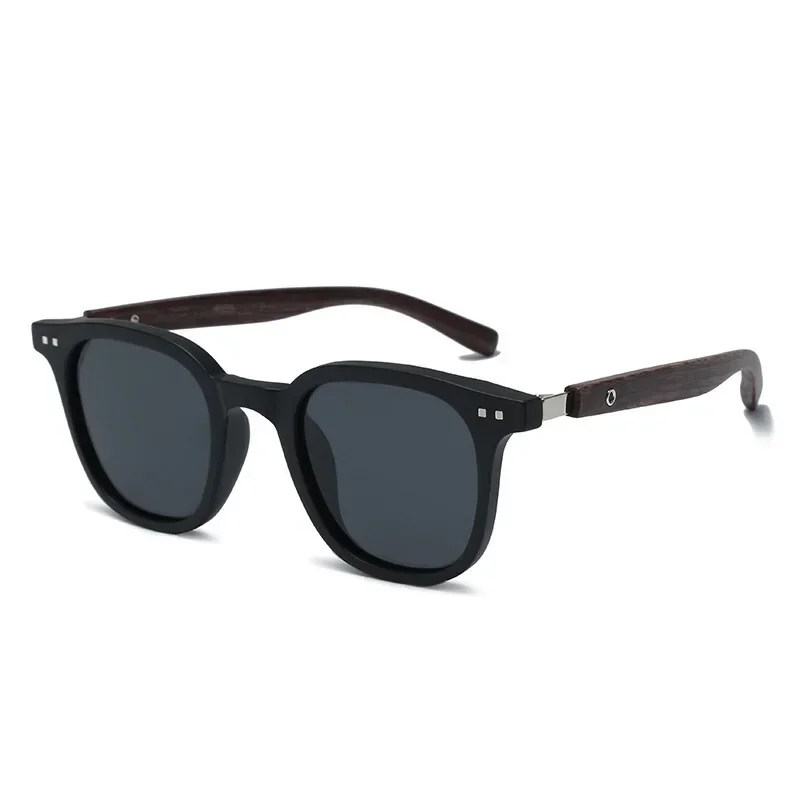 AliExpress MOONBIFFY Sunglasses for Men Women's Trendy Retro Wood Grain Polarized UV Protection Eyewear Cycling Outdoor Street Photography Shades