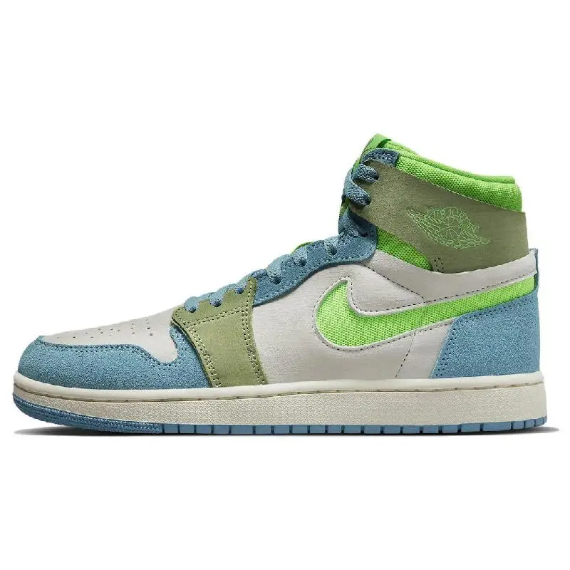 Nike Jordan 1 High Zoom Air CMFT 2 University Blue Volt Scarpe da ginnastica da donna DV1305-433