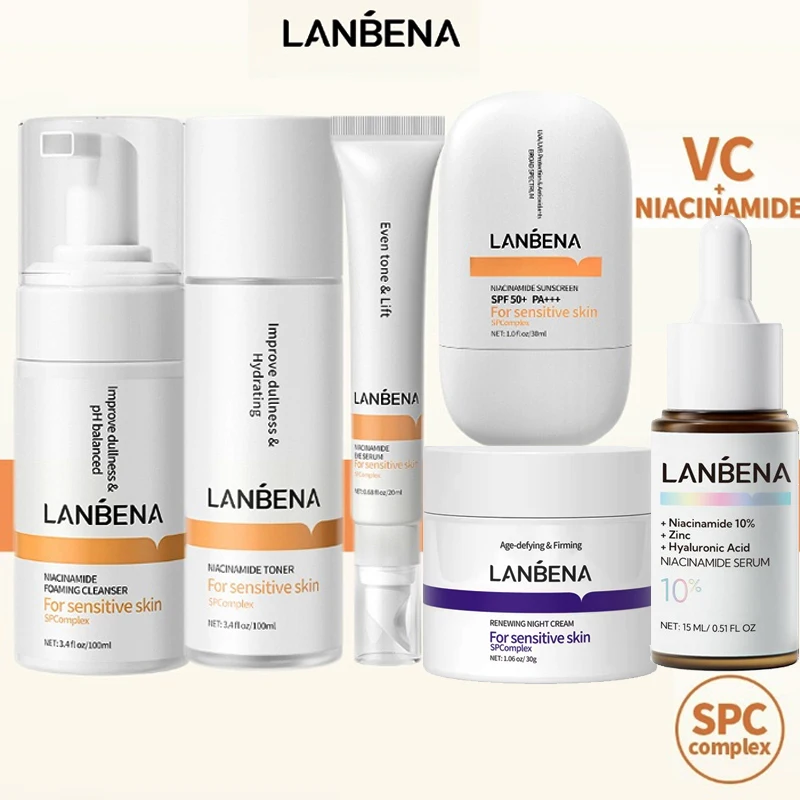 LANBENA Niacinamide Whitening Series Diminish Melanin Brighten Skin Tone Control Oil And Moisturize